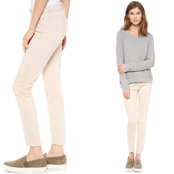 Vince Dylan Deconstructed Latte Skinny Ankle Jeans - Picture 16 of 16